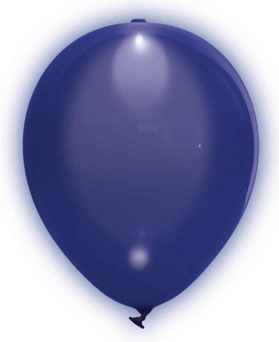 Tib Ballonnen Lightning Led 23 Cm Latex Blauw 5 Stuks