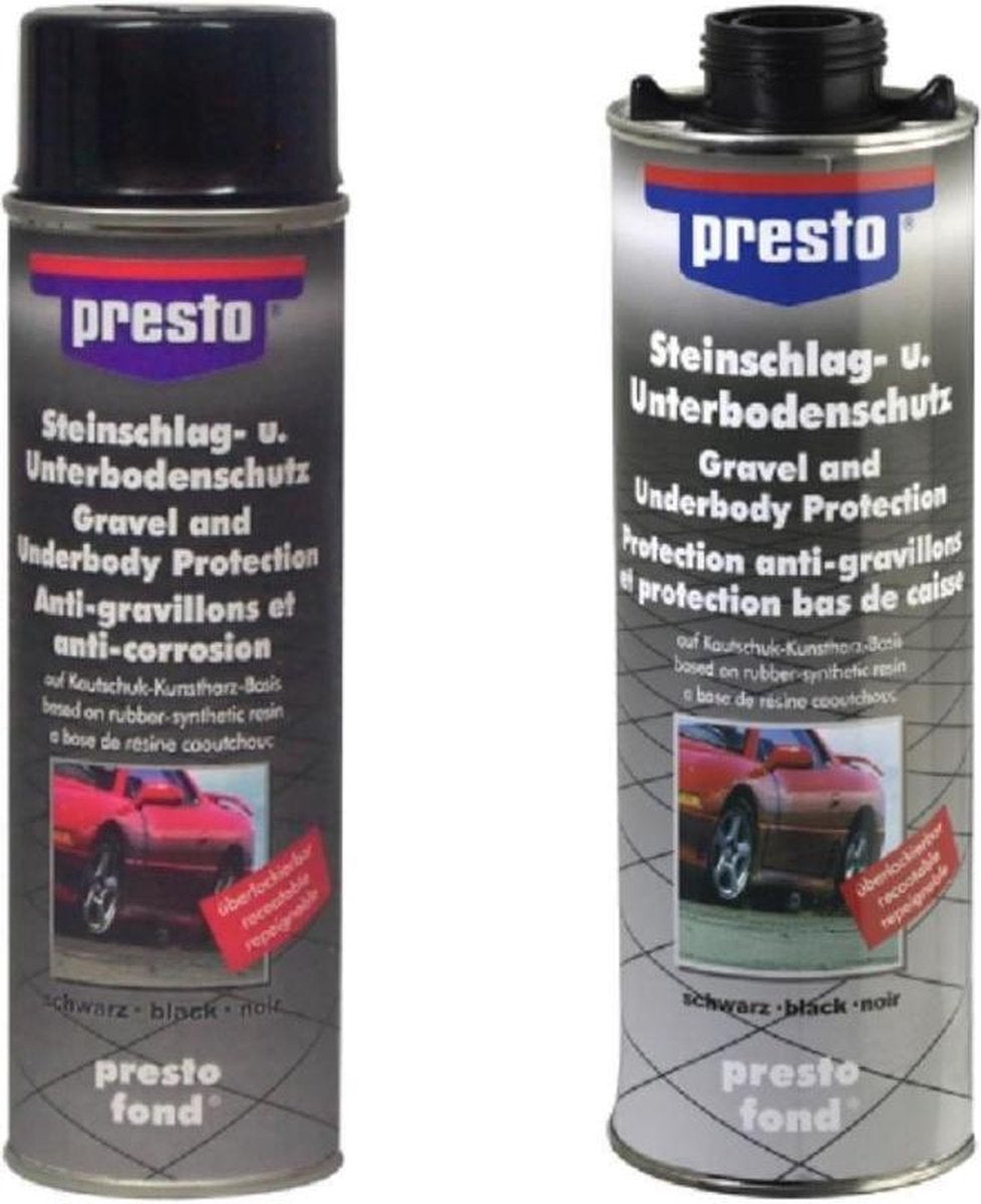 Presto undercoating anti steenslag WIT ONDERSCHROEFBUS 301414 1000 ml