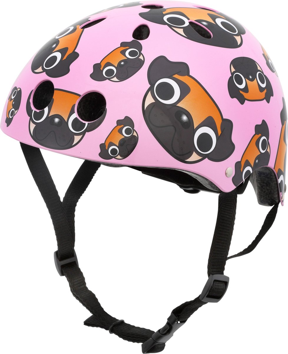 Mini Hornit Lids Fietshelm voor Kinderen - Pug Puppies (S)