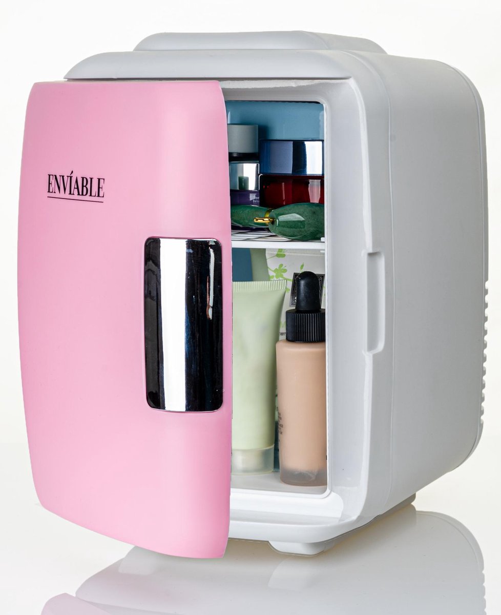 Enviable Skincare Fridge voor Beauty en Cosmetica Producten – Mini Make-up Koelkast met Handvat – Compact – 4 Liter