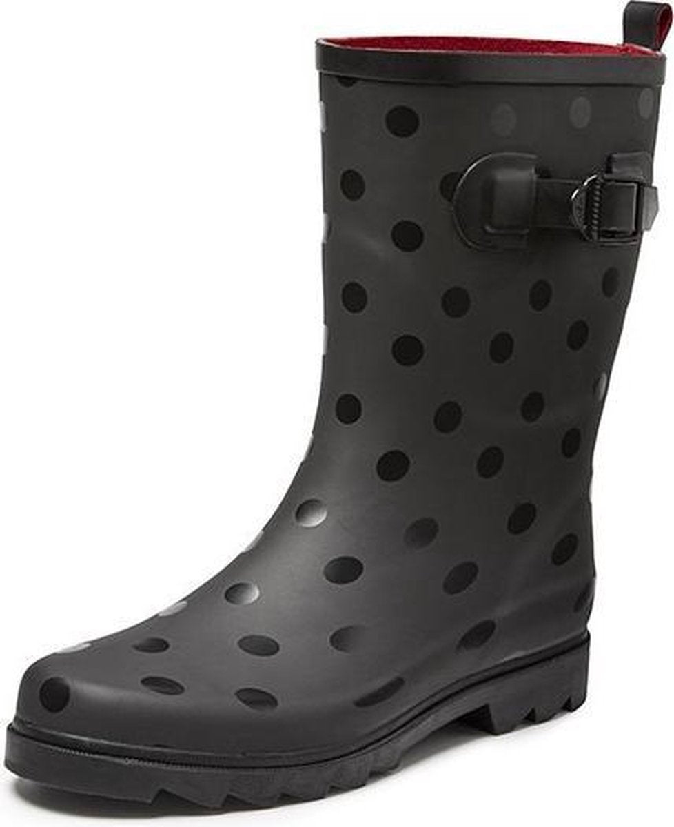Regenlaars Gevavi Boots | Anna Dameslaars Rubber | Maat 39 | Zwart