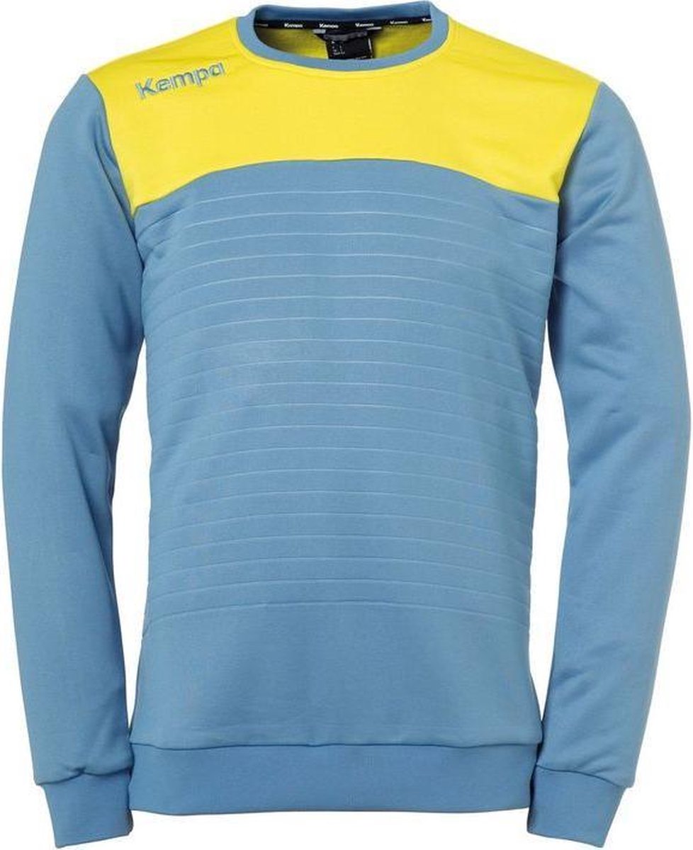 Kempa Emotion 2.0 Training Top Kind Dove Blauw-Limoen Geel Maat 152