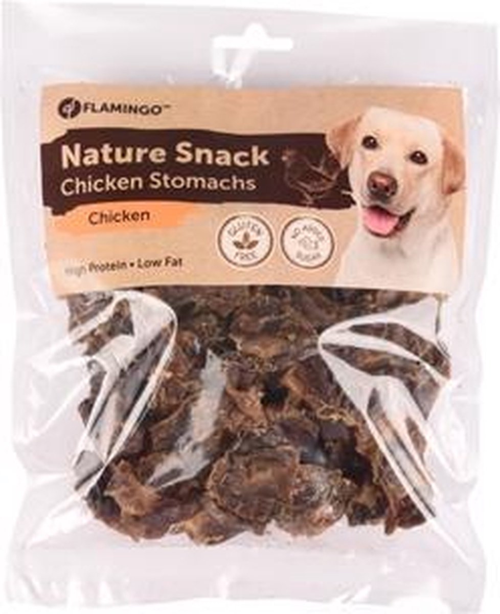 Flamingo hondensnack Nature snack kippenmagen 200gr