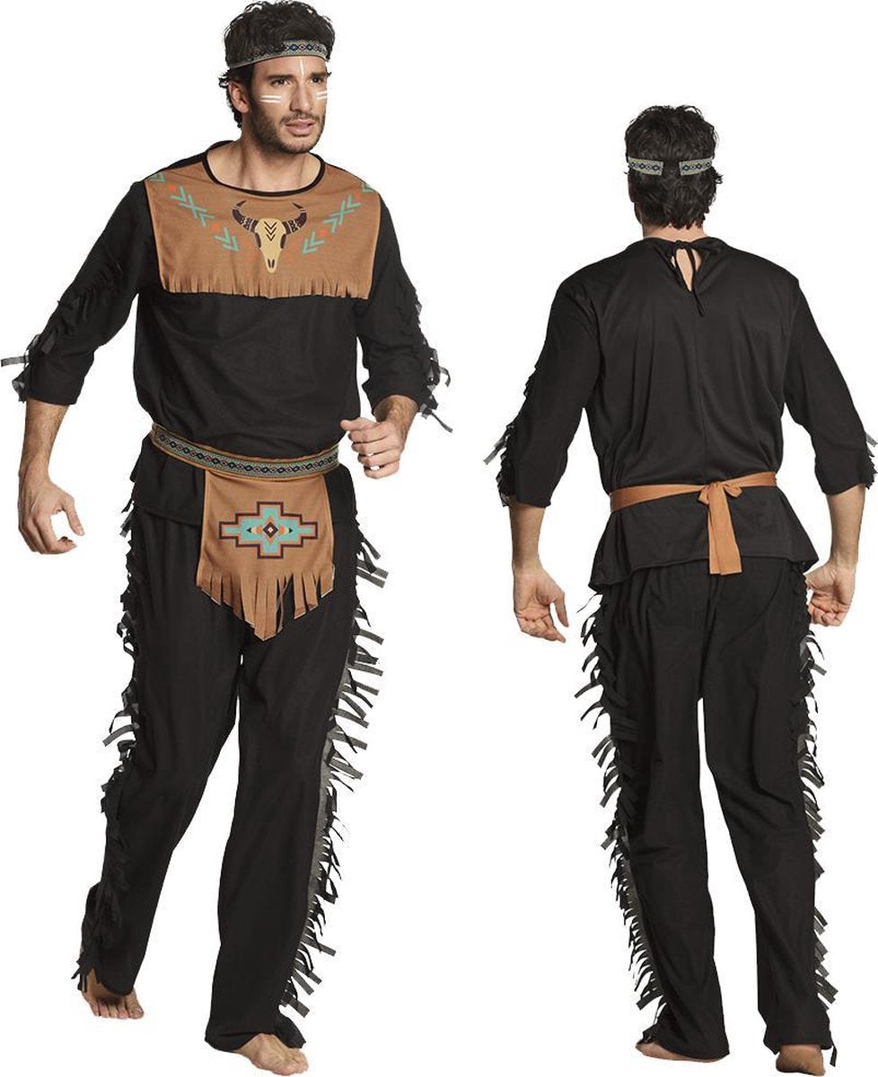 Volwassenenkostuum Indiaan Noble wolf (50/52) - Carnavalskleding