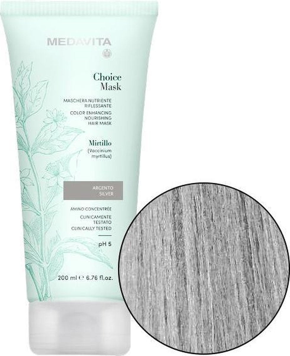 Medavita Masker Choice Color Enhancing Nourishing Hair Mask Silver