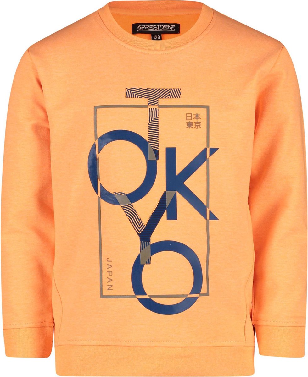 4President jongens sweater Nev Neon Orange