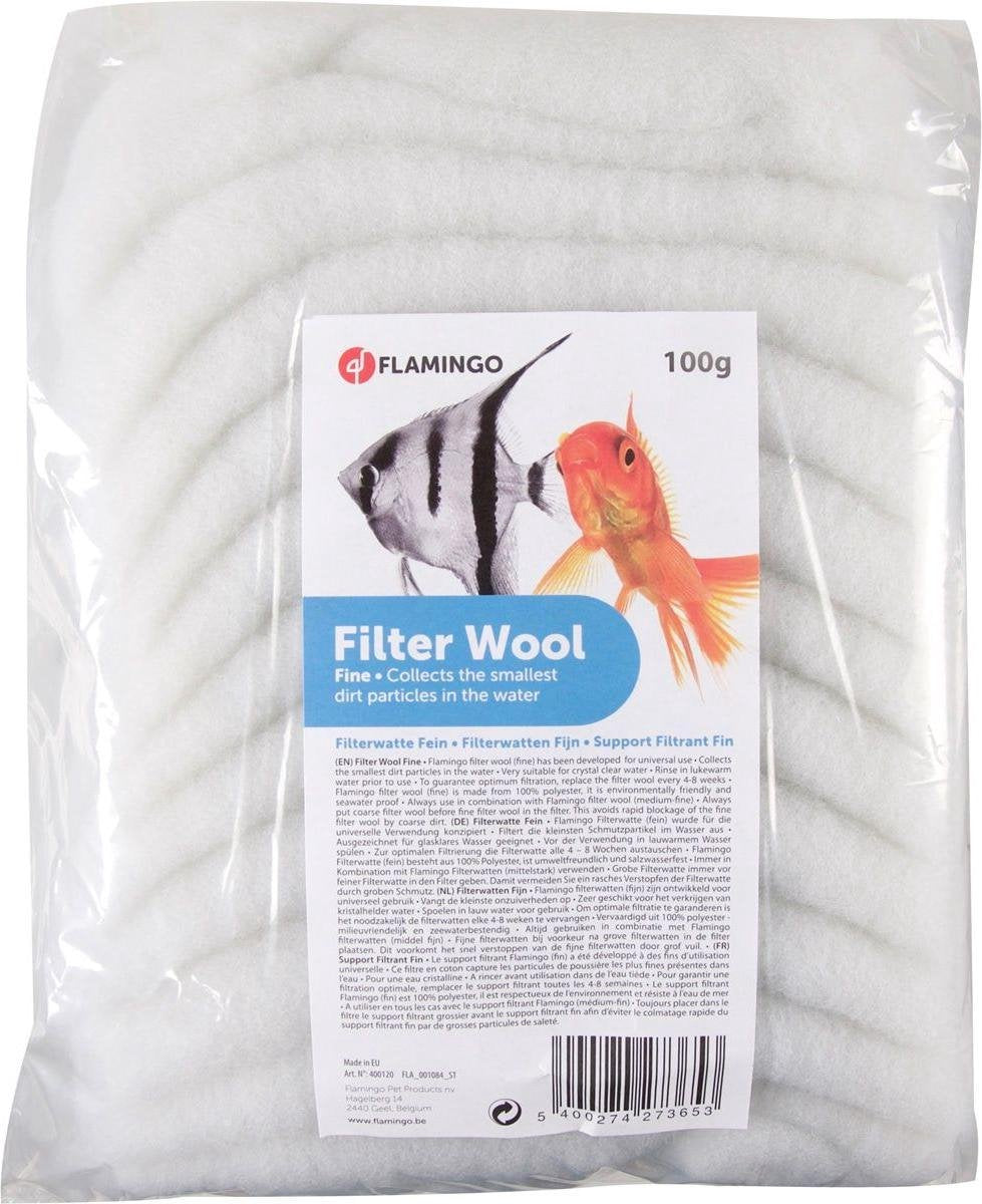 Flamingo Aquarium Accessoire Filterwatten - wit - 100 gr