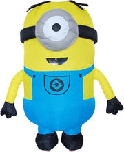 Opblaasbaar Minion 1-oog kostuum mascotte pak - one size - pak