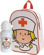 Rugtasje en drinkbeker verpleegster
