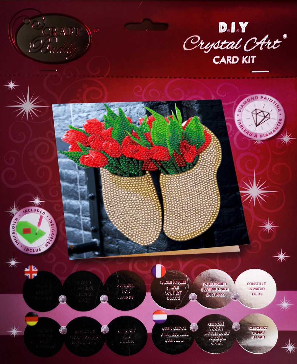 Craft Buddy Crystal Art Diamand Painting Kaart Klompen