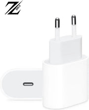 ZORIX® - USB-C adapter 20W Snellader - Fast Charger-Geschikt voor iphone 12 Mini