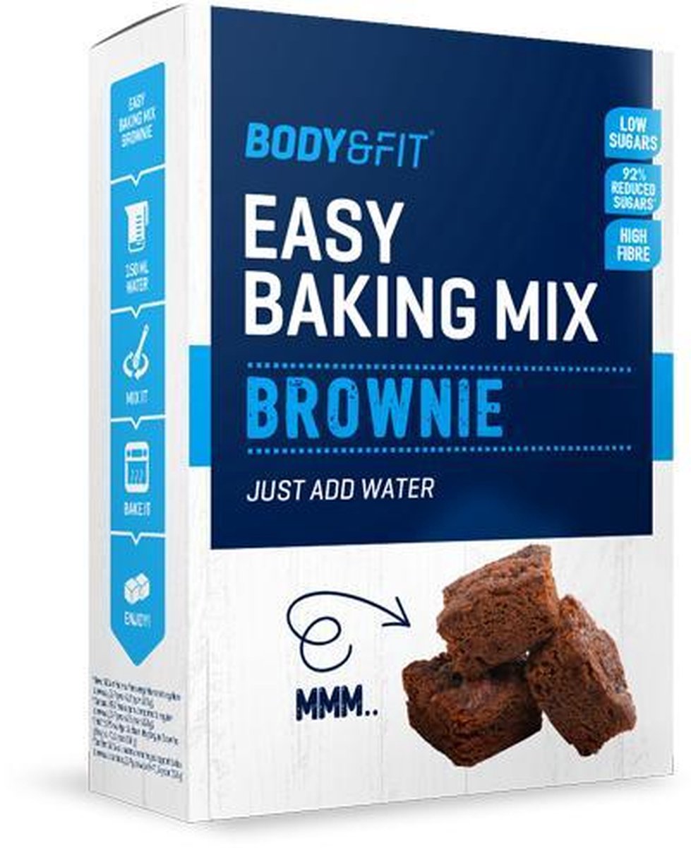 Body & Fit Easy Baking Mix - Brownie Bakmix - 92% minder suiker - 400 gram