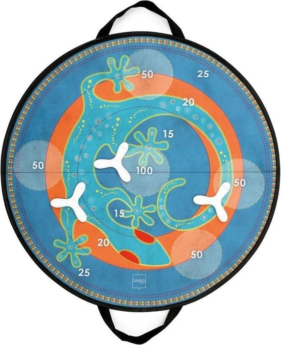 Scratch Werpspel Salamander Magnetisch 60 Cm Blauw 4-delig