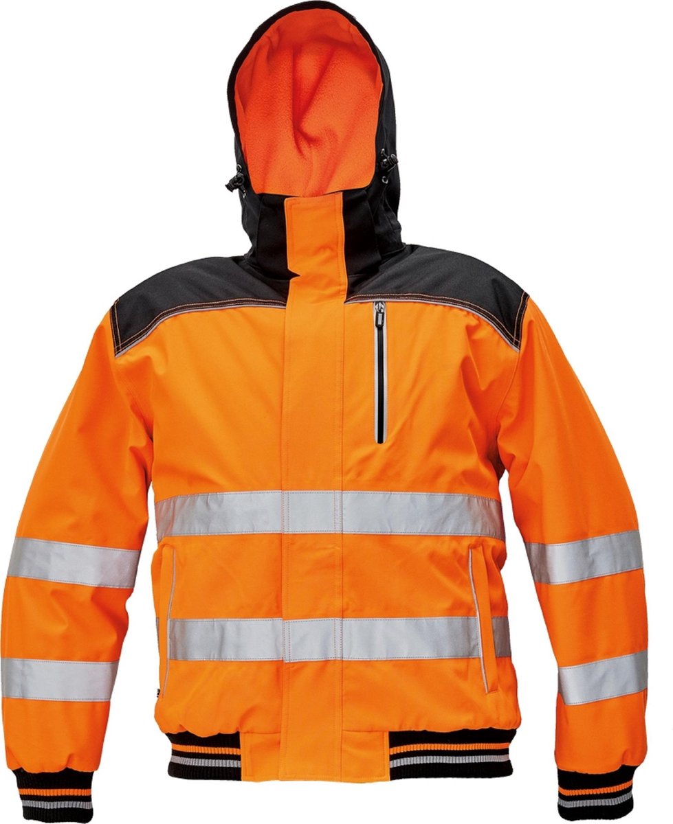 Knoxfield Winterjas pilot jack HV fluor oranje