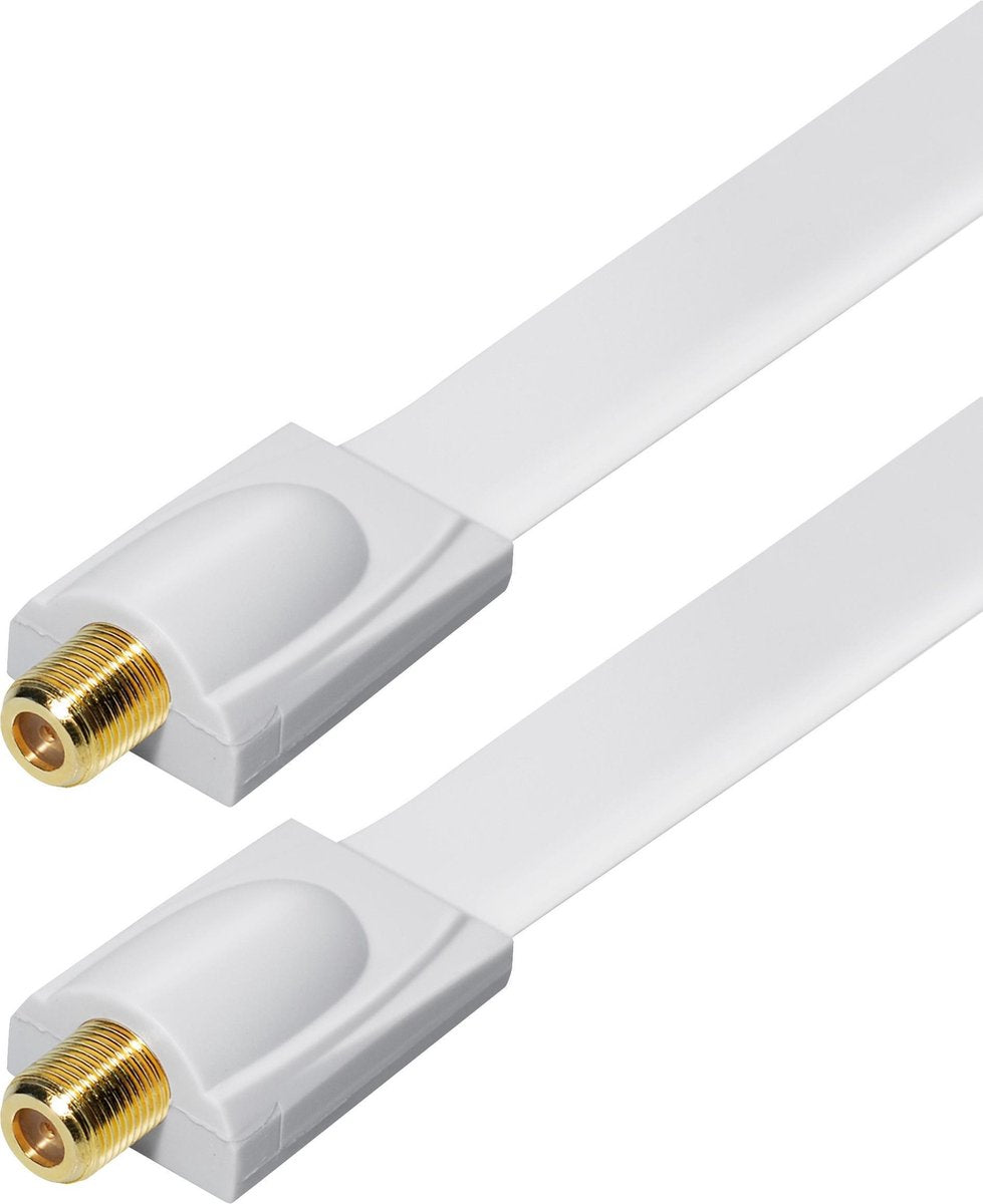 Transmedia F (v) - F (v) deur/raam coax adapter / wit - 0