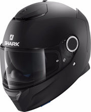 Shark Spartan 1.2 Blank Kma Mat Zwart Integraalhelm - Motorhelm - Maat XL