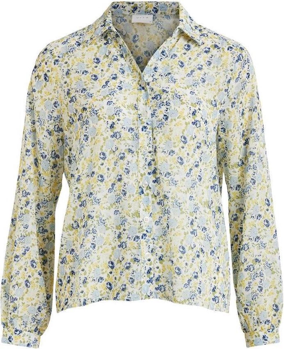 Vijemo L/s Shirt/su/pb 14059782 Cloud Dancer/w. Rose Pr