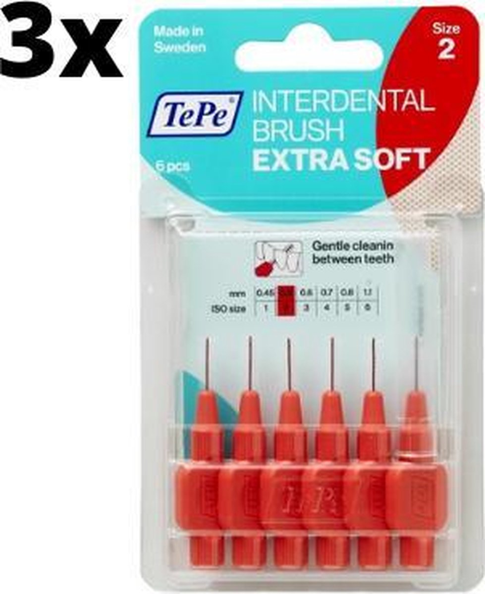 TePe Extra Soft Rood 0