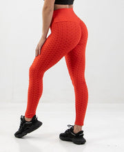 Honey Sportleggings Dames - High Waist - Rood Maat M