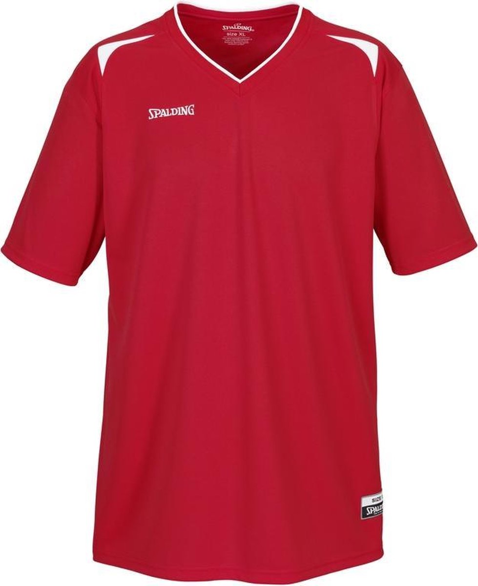 Spalding Attack Shooting Basketbalshirt Heren Basketbalshirt - Maat XXL  - Mannen - zwart/wit