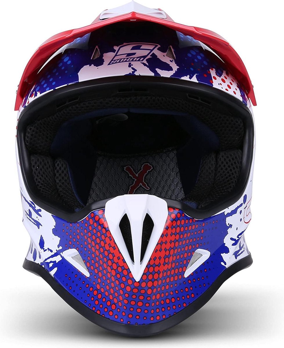 Soxon SKC-34  Wit Blauw Rood