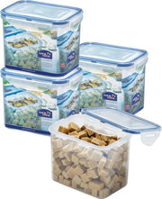 Lock&Lock Vershoudbakjes | Bewaardozen voedsel - Set van 4 Stuks - 1 liter - Transparant