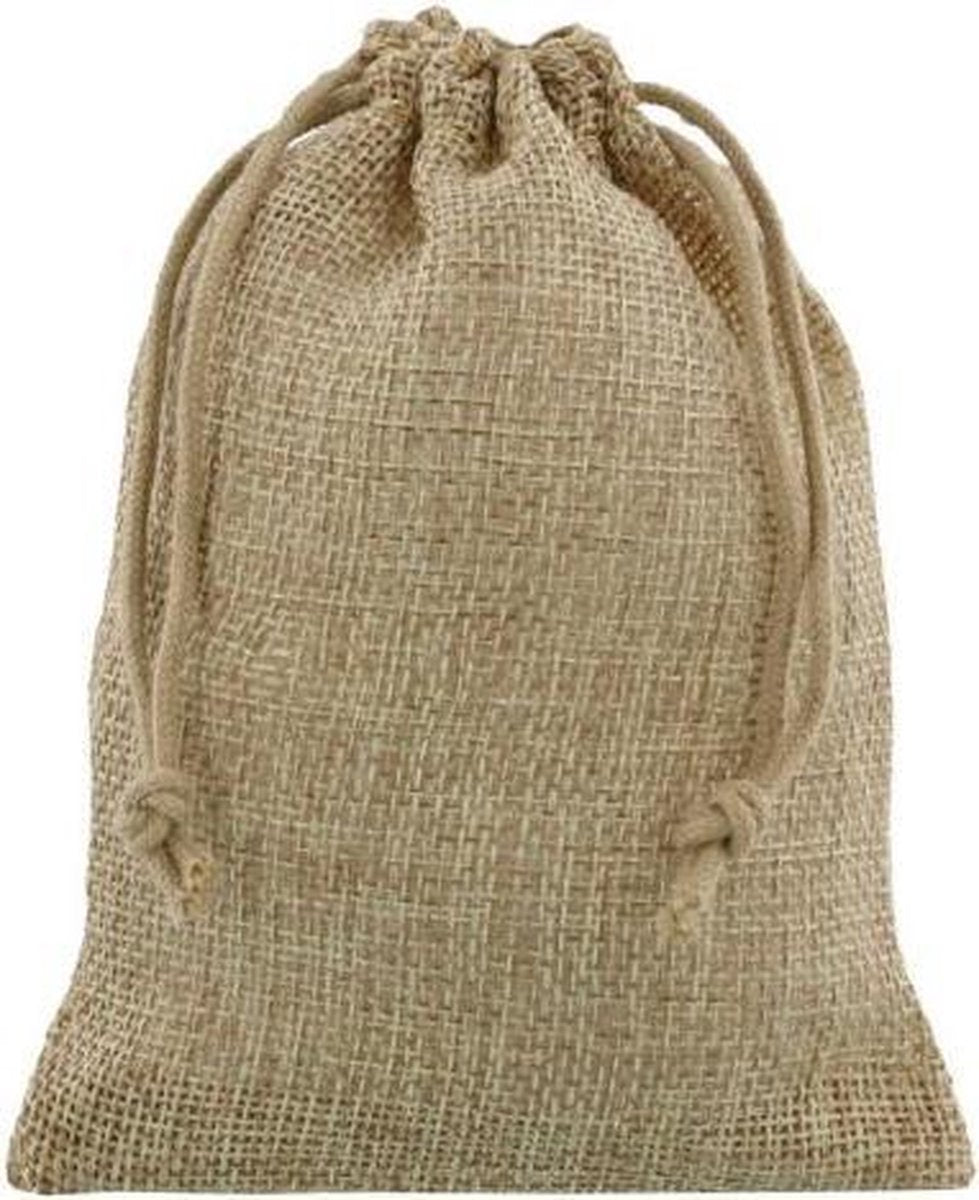 10 Stuks Jute Zakjes in de maat 10x15cm