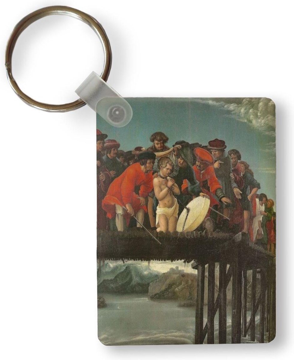Sleutelhanger - Martelaarschap van Sint Florian - schilderij van Albrecht Altdorfer - Plastic