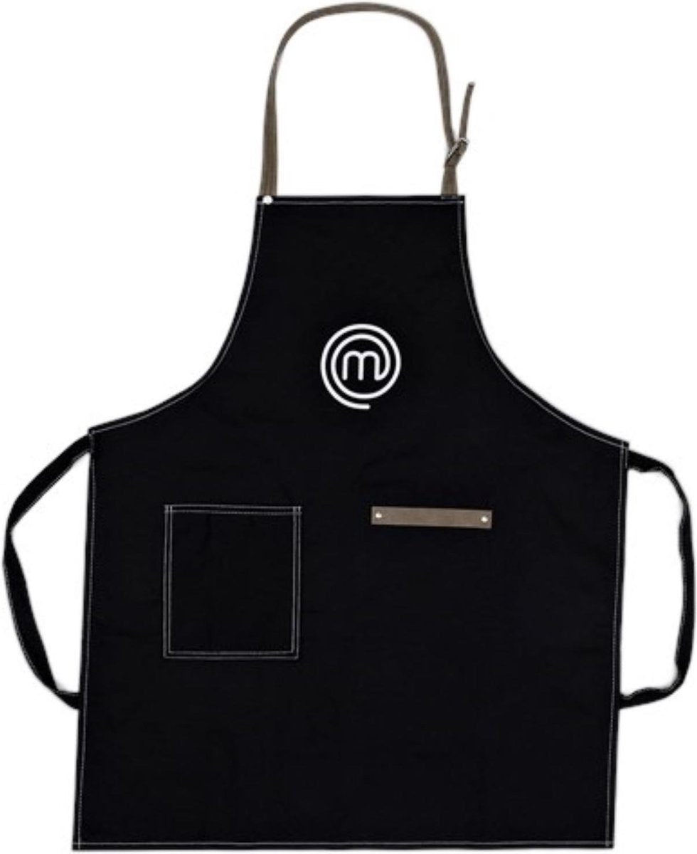 Masterchef keukenschort | Schort voor in de keuken | Koken | Schort | Zwart | Vaderdag cadeau | BBQ | Apron