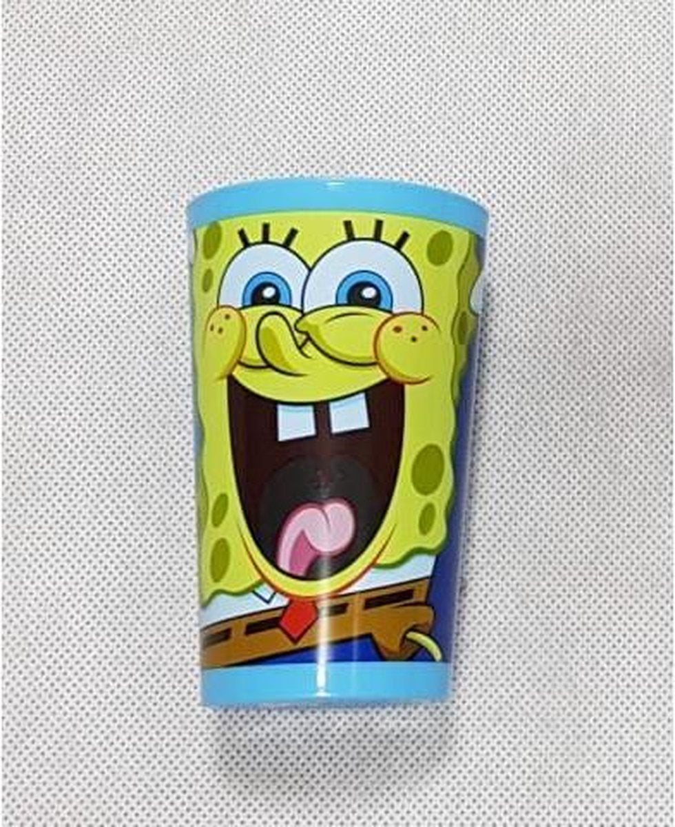 Doodadeals® | Plastic Beker van SpongeBob | 250 ml | 2 stuks