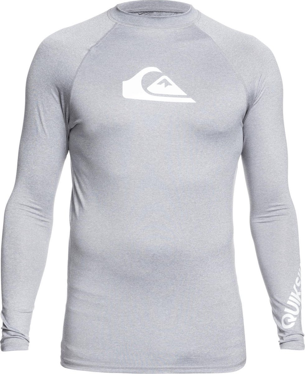 Quicksilver - UV-zwemshirt voor heren - Longsleeve - All Time - Lichtgrijs - maat XXL