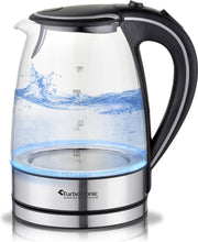 TurboTronic TT-LED01 - Glazen Waterkoker met LED licht - 1.7 Liter