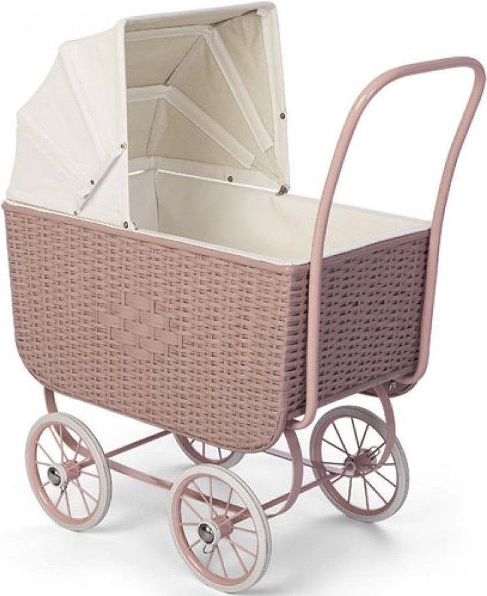 Vintage poppenwagen rattan | By Astrup