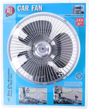 Vrachtwagen ventilator met sterke zuignap 24V - Truckventilator 20 cm
