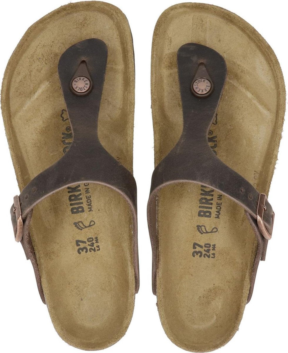 Birkenstock Gizeh Dames Slippers - Bruin - Maat 38