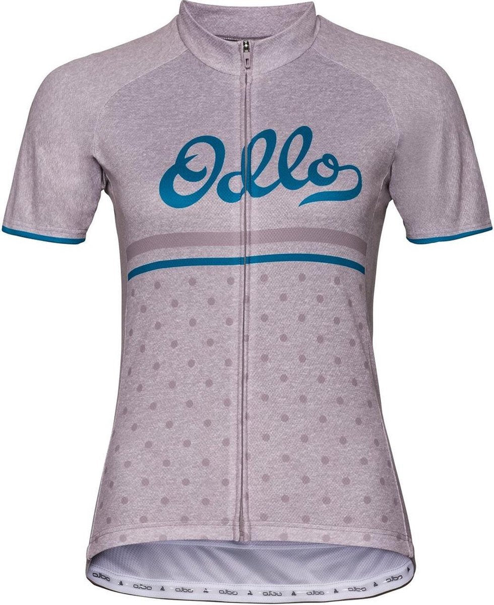 Odlo Stand-up collar s/s full zip FUJIN PRINT  - Maat S