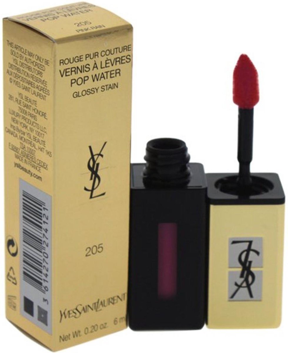 Yves Saint Laurent Rouge Pur Couture Vernis a Lèvres Pop Water Lipgloss - 205 Pink Rain