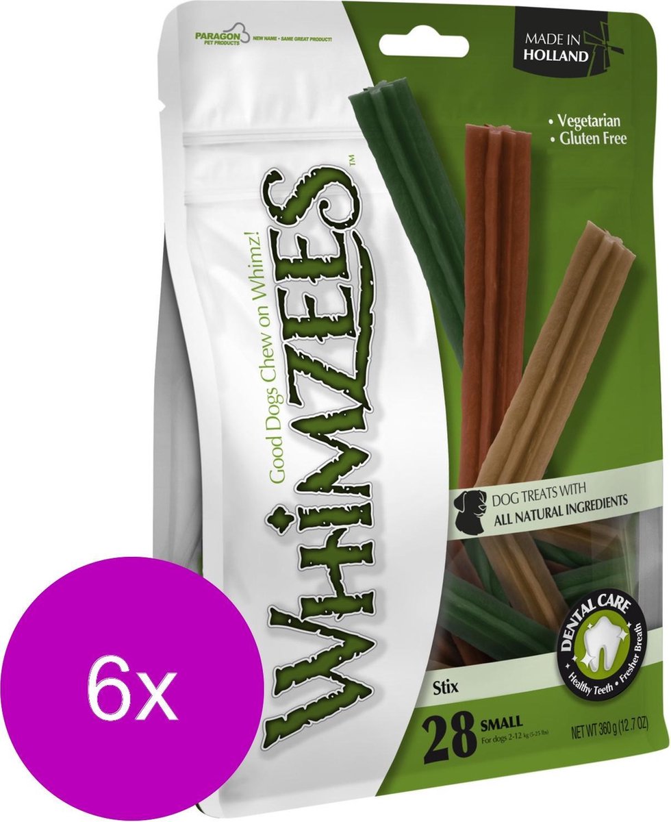 Whimzees Stix Small - Hondensnacks - 6 x 28X11.9 cm