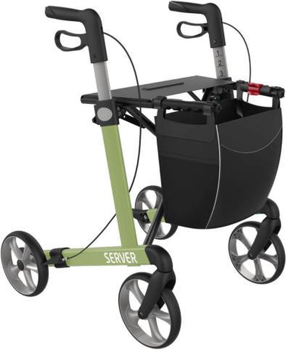 Server Lichtgewicht Rollator Groen - Standaard banden