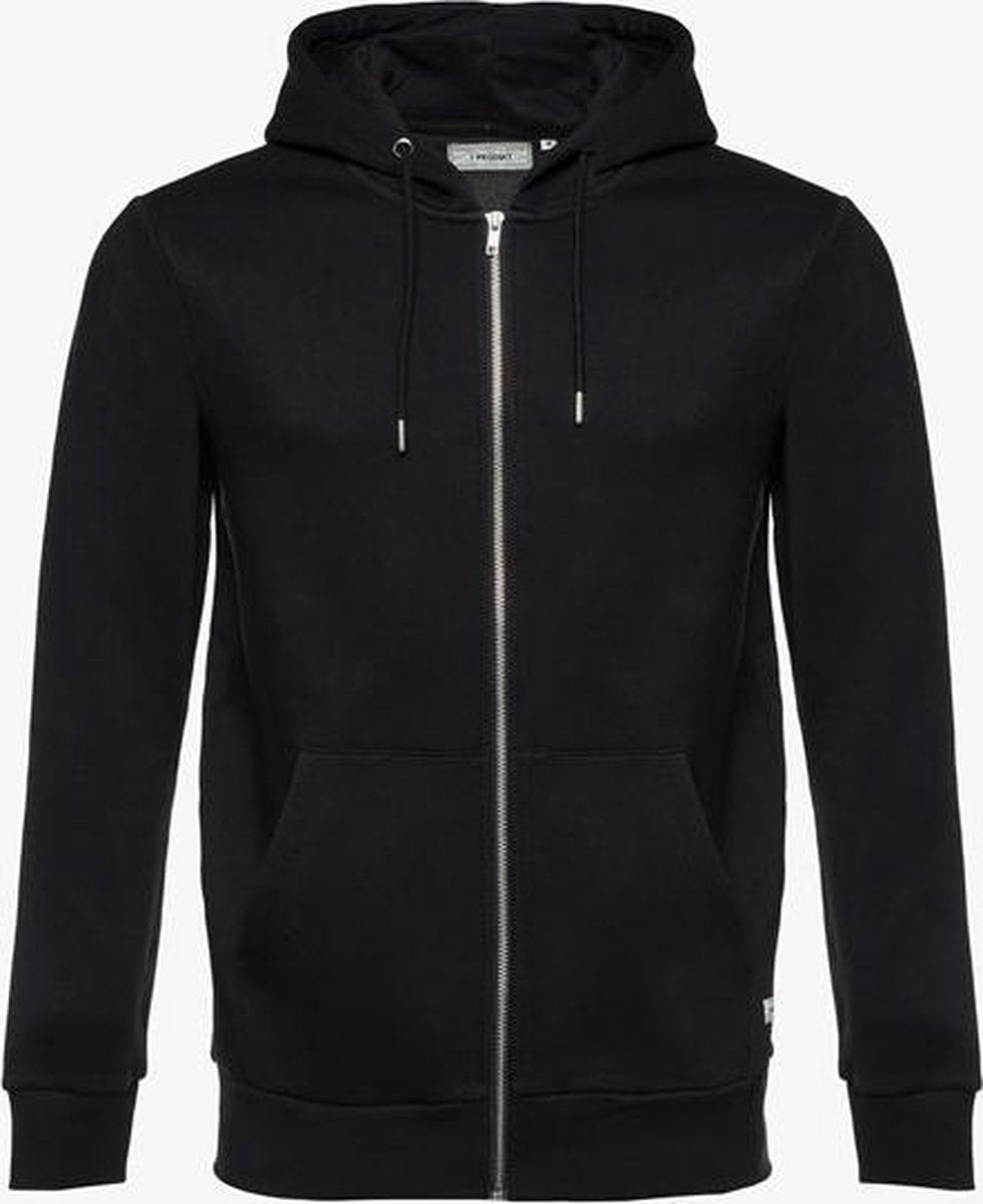 Produkt heren sweatvest zwart - Zwart - Maat M