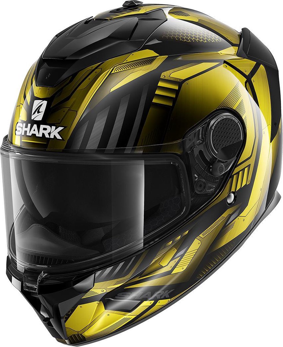 SHARK SPARTAN GT REPLIKAN Black Chrome Gold maat M