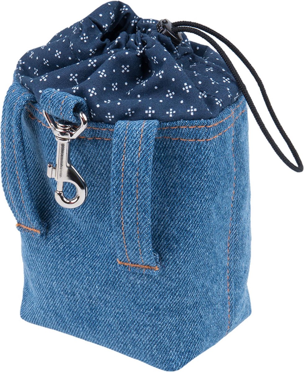 AMI Zakje voor snoep denim blauw 10x7x14cm
