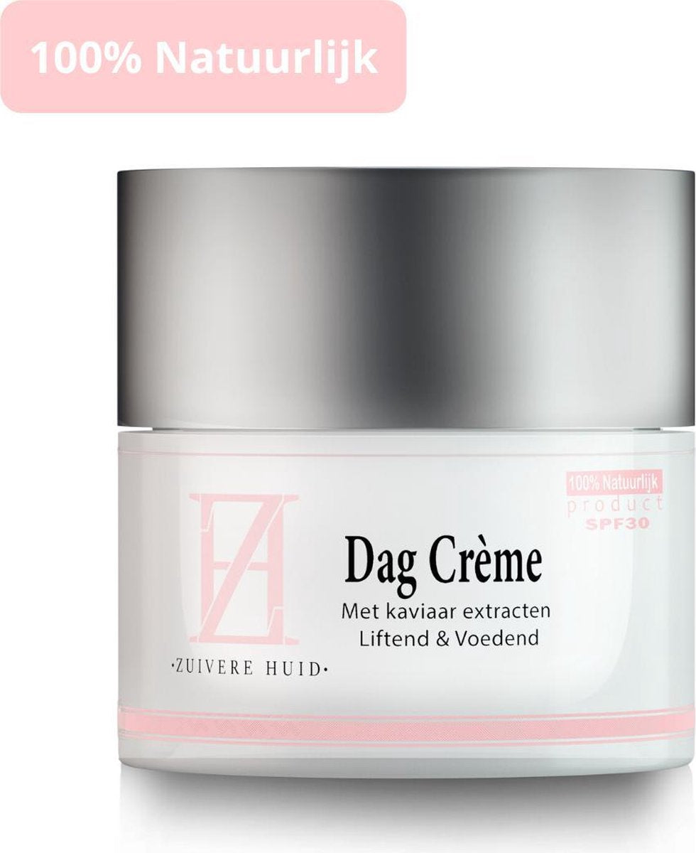 Liftend & Voedend - Natuurlijke Dagcrème – Kaviaar - SPF 30 - Verjongend - ZuivereHuid