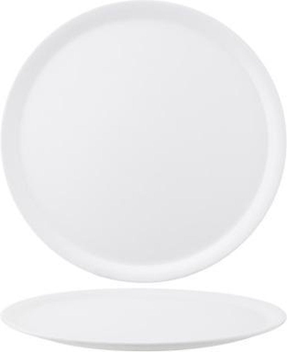 Pizzabord - mat - unbreakable Ø33cm - witmelamine