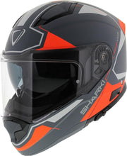 Vemar systeemhelm Sharki Cutter mat grijs fluo oranje M