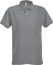 Premium heren polo grijsmelange xl