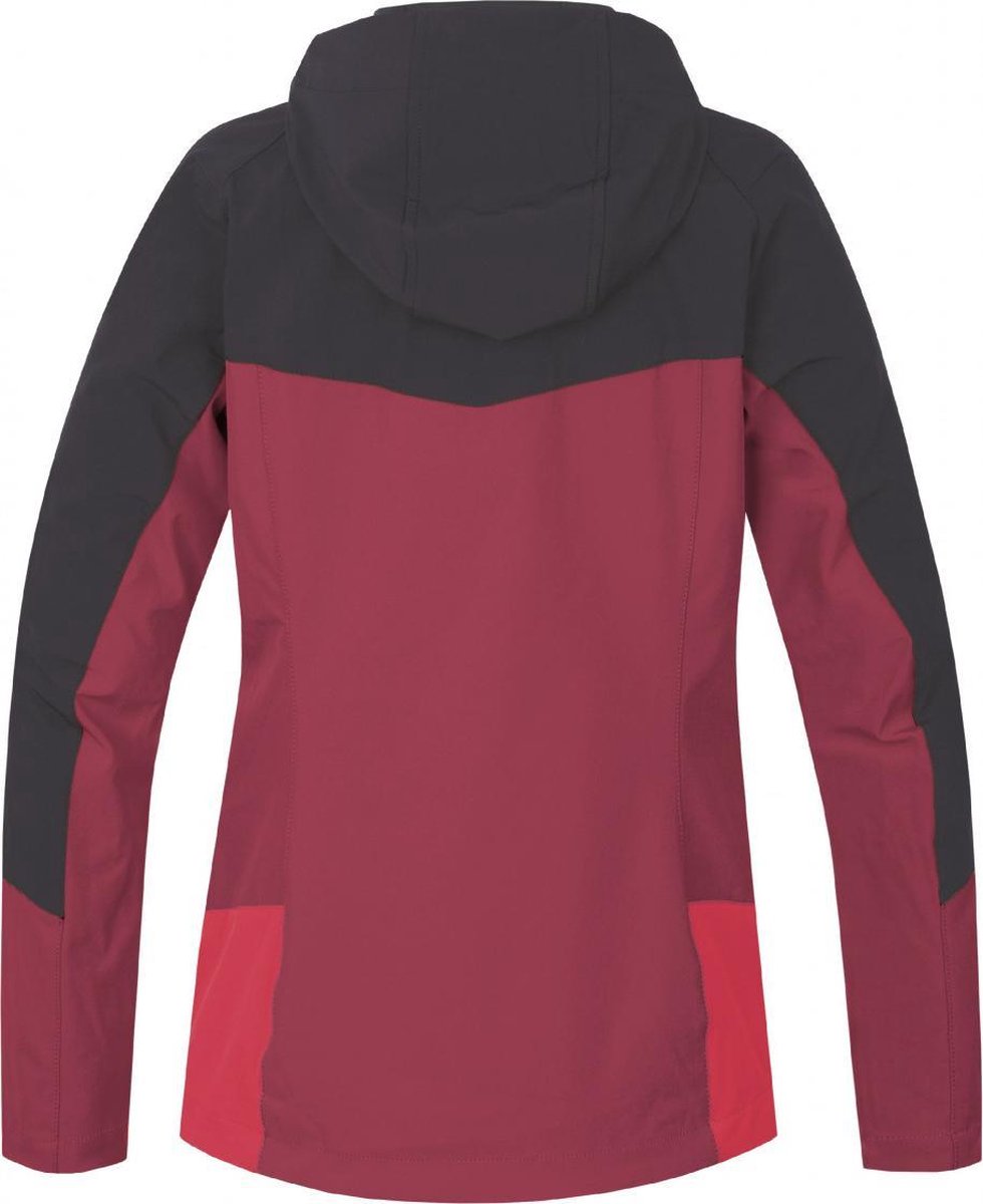 Hannah Outdoor Jas Pulla Dames Polyester Rood/zwart Maat 38