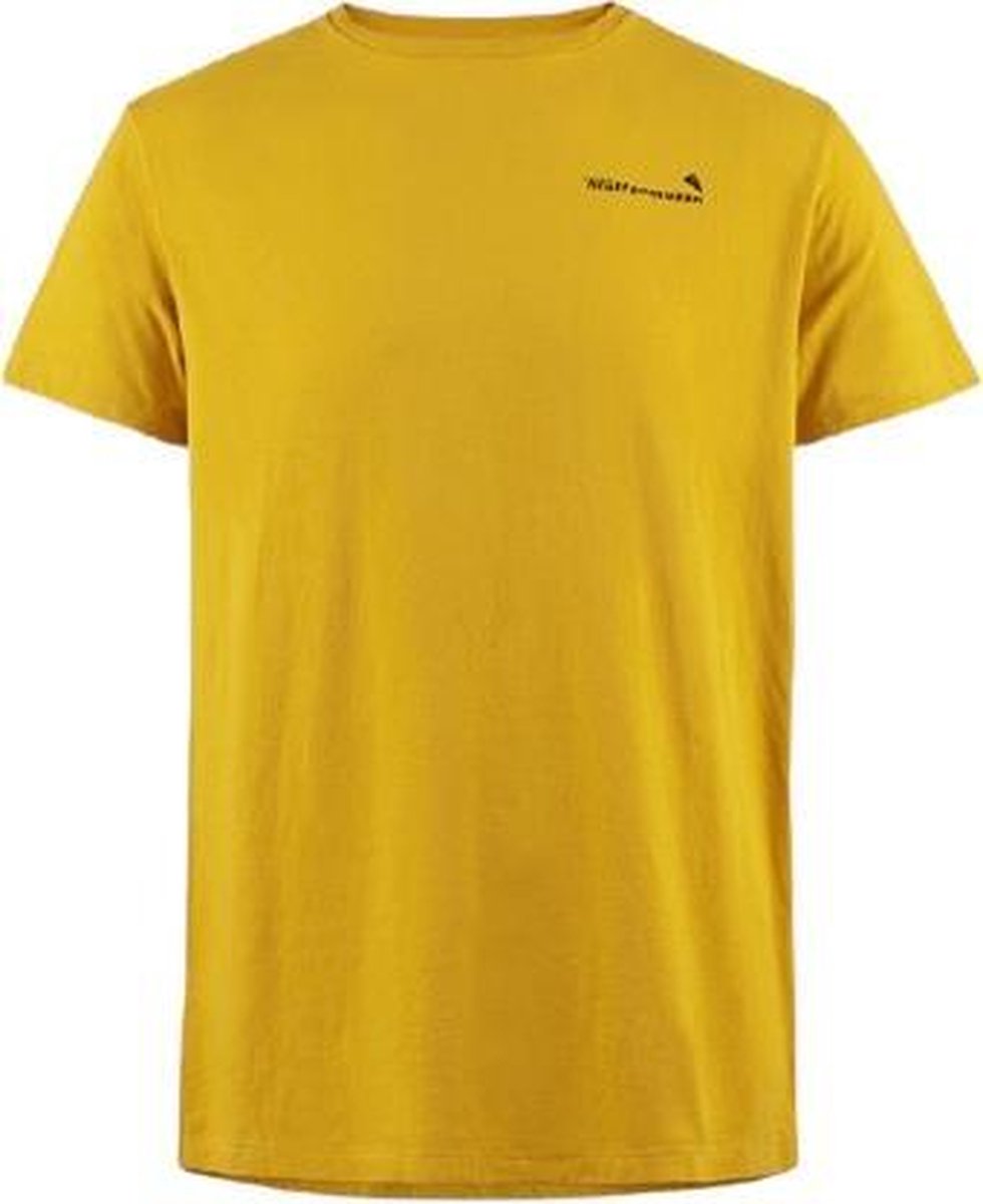 Klättermusen T-shirt Runa Heren Katoen Geel Maat L