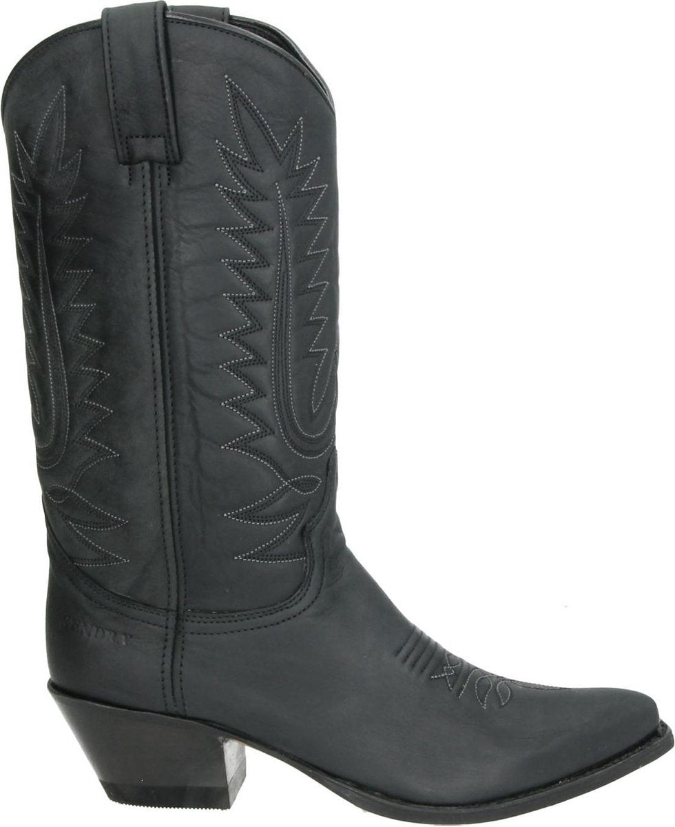 Sendra 16725 Lia dames cowboylaars - Zwart - Maat 37