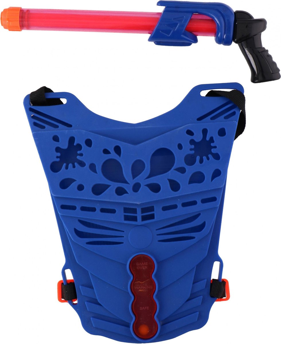 Waterzone Waterpistool Met Schild Junior 32 Cm Blauw